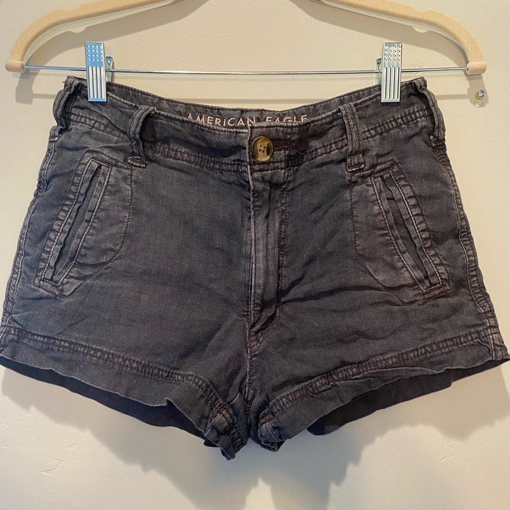 American Eagle black shorts! Size 0